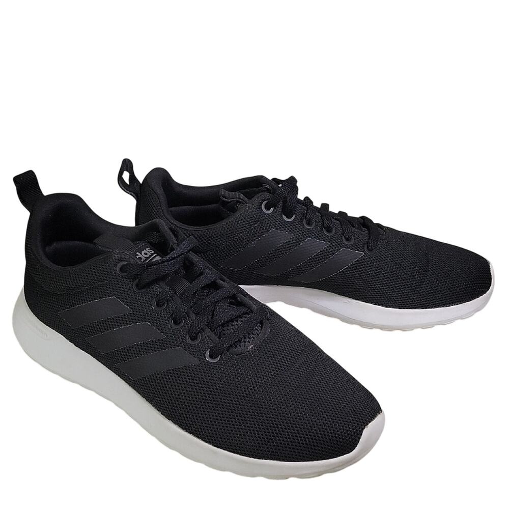 Adidas Cloudfoam Lite Racer Black White Sneakers Womens Size 7.5